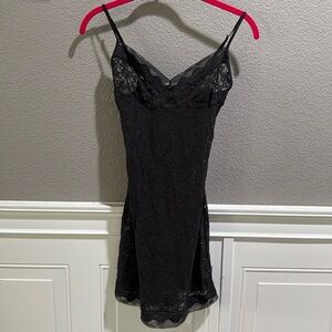 Vintage Y2K Victoria’s Secret Black Lace Slip Size M